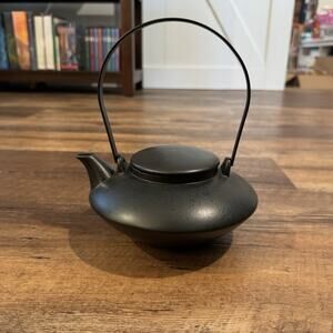 Teavana Porcelain Tea Kettle Black Japanese Teapot Made In Japan NEW